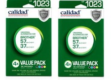 2 x CALIDAD BROTHER 57/37 4 x VALUE PACK BLACK + 3 COLURS INK CARTRIDGES picture