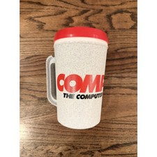 Vintage Comp USA Computer Store Unused Travel Mug Tumbler Advertising Y2K picture