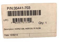 CHATSWORTH PRODUCTS CPI 35441-703 Horizontal Cable Manager 3U 19