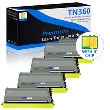 4PK TN360 Toner Cartridge for TN-360 Brother DCP-7030 HL-2140 MFC-7320 MFC-7345N picture
