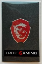 MSI True Gaming Red Dragon Shield Logo Sticker Official Badge Decal NEW SEALED picture