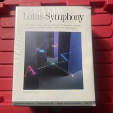 LOTUS SYMPHONY Complete Business Software English Floppy 5 1/4 DOS Vintage NEW picture