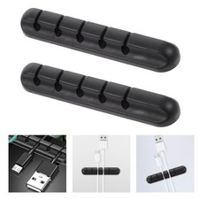 2 Pcs Silicone Desktop Organizer Mobile Phone Charging Cable Holder picture