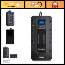 850VA UPS Battery Backup & Surge Protector, 12 Outlets, ECO Mode, Compact, UL Ce picture