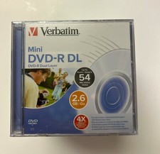 5 PCS Verbatim 2.6GB 4X Mini DVD-R DL Dual Layer Discs with Case For Camcorder picture