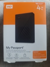 Western Digital My Passport Portable HDD 4TB - Black New Sealed picture