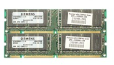 Lot of SIEMENS 2x64MB - SDRAM PC-133 memory - DIMM 168pin - 128MB - TESTED picture