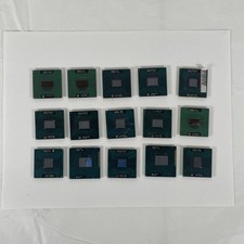 Mixed Lot of 15 Intel Mobile Laptop CPU's - *Free Shipping* - SEE DESCRIPTION picture