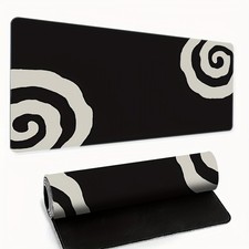 1pc Extra Large Non-Slip Rubber Mouse Pad with Thermal Insulation - Smooth Sur picture