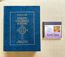 NASB Exhaustive Concordance of the Bible Hardcover +Greek Tutor CD-ROM Study Set picture