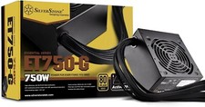 SilverStone Tek 750W 80 Plus Gold Fixed Cable Power Supply with Flat Black Cable picture