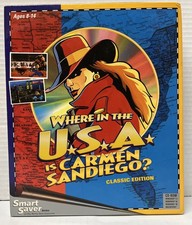 Where In The USA is Carmen Sandiego software for Macintosh New  Unopened Vintage picture