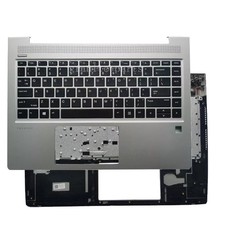 New For HP ProBook 440 G6 445 G6 G7 Palmrest Non-Backlit US Keyboard L44589-001 picture