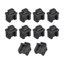 10Pack Silicone SFP Anti-Dust Stopper Cap Cover Black picture