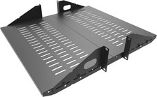2U Cantilever Server Shelf Rack Mount-19 Inch 2 Piece Set Center Weighted for... picture