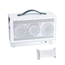S300 Portable Mini-ITX PC Case with PCIe Cable Fit Dual-Slot GPU picture