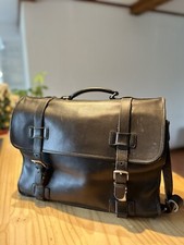 Vintage Coach Madison British Black Leather Briefcase/Laptop Bag #5325 (See Pics picture