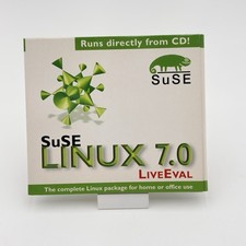 SuSE Linux 7.0 LiveEval CD 2000 Vintage Linux OS Live Boot Disc Made in Germany picture