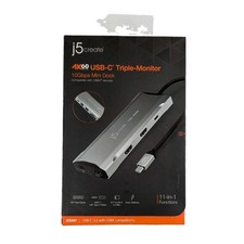 j5create 4K60 Elite USB-C Triple-Monitor 10Gbps Mini Dock JCD397 ST35 picture