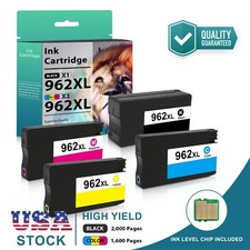 4PK 962XL Ink Cartridges for HP Officejet Pro 9010 9015 9016 9018 9019 9020 9025 picture