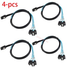 4-pcs Mini SAS to 4-SATA SFF-8087 Multi-Lane Forward Breakout Internal Cable 1M picture