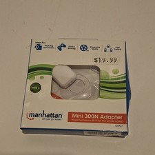 Manhattan Mini 300N Adapter 300 Mbps Wireless USB for PC Notebook Gaming picture