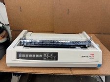 Oki 321 Turbo Printer Parallel/USB Re conditioned COMPLETE WITH COVERS picture