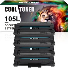 4x MLT-D105L 105L Toner for Samsung ML-2525 1910 1915 2580N SCX-4623F picture