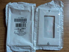 Leviton 80401-W, White, (1) Decora/GFCI, 1-Gang, Standard, Wallplate, Lot Of 2 picture