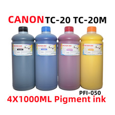 4X1000ML Pigment Ink refills CANON imagePROGRAF TC-20 TC-20M PFI-050 picture