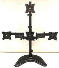 VIVO Quad Free Standing Monitor Desk Stand Mount Adjustable, 4 Screens up to 30