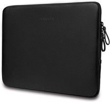 Laptop Sleeve Bag 16 inch PU Leather Padded Waterproof Case for 16 inch Laptop picture