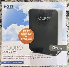 HGST TOURO Desk Pro 4 TB/To External Hard Drive-7200 RPM USB 3.0 New picture
