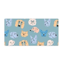 Easy Clean PC Desk Modern Table Mouse Pad Laptop Mat Dogs and cats 120x60 picture