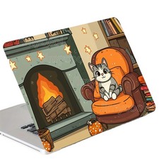 2X Cute Cat and Cozy Room Vinyl Laptop Skin Sticker Scratch Resistant Waterproof picture