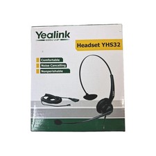 Yealink Headset YHS32 Noise Cancelling RJ9 Quick Disconnect Rotatable Boom Black picture