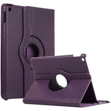 Leather Flip 360° Rotating Portfolio Stand Case PURPLE for iPad 5/iPad 6 9.7