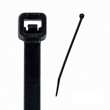 12 Inch Nylon UV Resistant Cable Wire Zip Tie 50 lbs Black 200 Pack Lot Pcs Qty picture