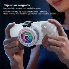 H7 AI Smart Phone Cooler – Magnetic or Clip‑On 3‑Level Semiconductor Cooling picture