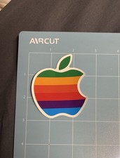Apple Retro Pride Logo Decal Rainbow picture