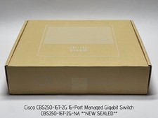 Cisco CBS250-16T-2G 16-Port Managed Gigabit Switch, CBS250-16T-2G-NA *NEW SEALED picture