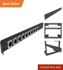 12-Port 1U XLR HDMI Rack Mount Patch Panel with Hinged Side Access for Studios picture