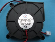 2 pcs Brushless DC Blower Fan 12V 6015S 60x60x15mm 2 Wires Sleeve Bearing New picture