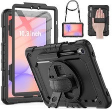 Shockproof Black Case for Samsung Galaxy Tab S10 Lite 10.9