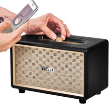 Home Speaker with Premium Audio | Rich Bass, Rotary Dial for Volume Black  picture