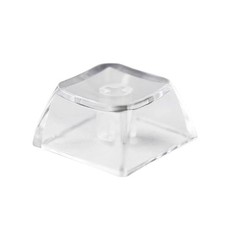 100 PCS Blank Crystal Transparent Keycaps PC 1U XDA Profile For MX Switches picture
