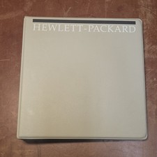 Vintage Hewlett Packard HP 3 Ring Hard Cover Binder Folder Gray USA 9