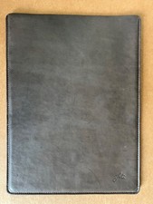 Joli Originals Leather iPad Pro 12.9 Sleeve - Grey Leather with Red Felt Liner picture