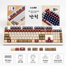 C.E.Dot Dancheong Keycap Set 104-Key Traditional Korean Design picture