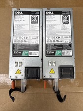 QTY 2 - Dell W8R3C 0W8R3C Power Supply L750E-S0 PS-2751-13D-LF 750W PSU picture